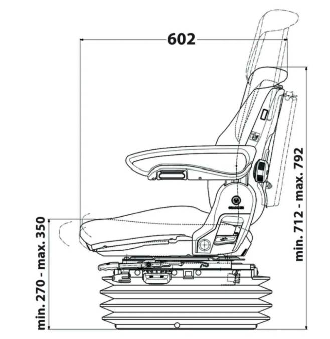 Grammer MSG 95AL/731 Sitz