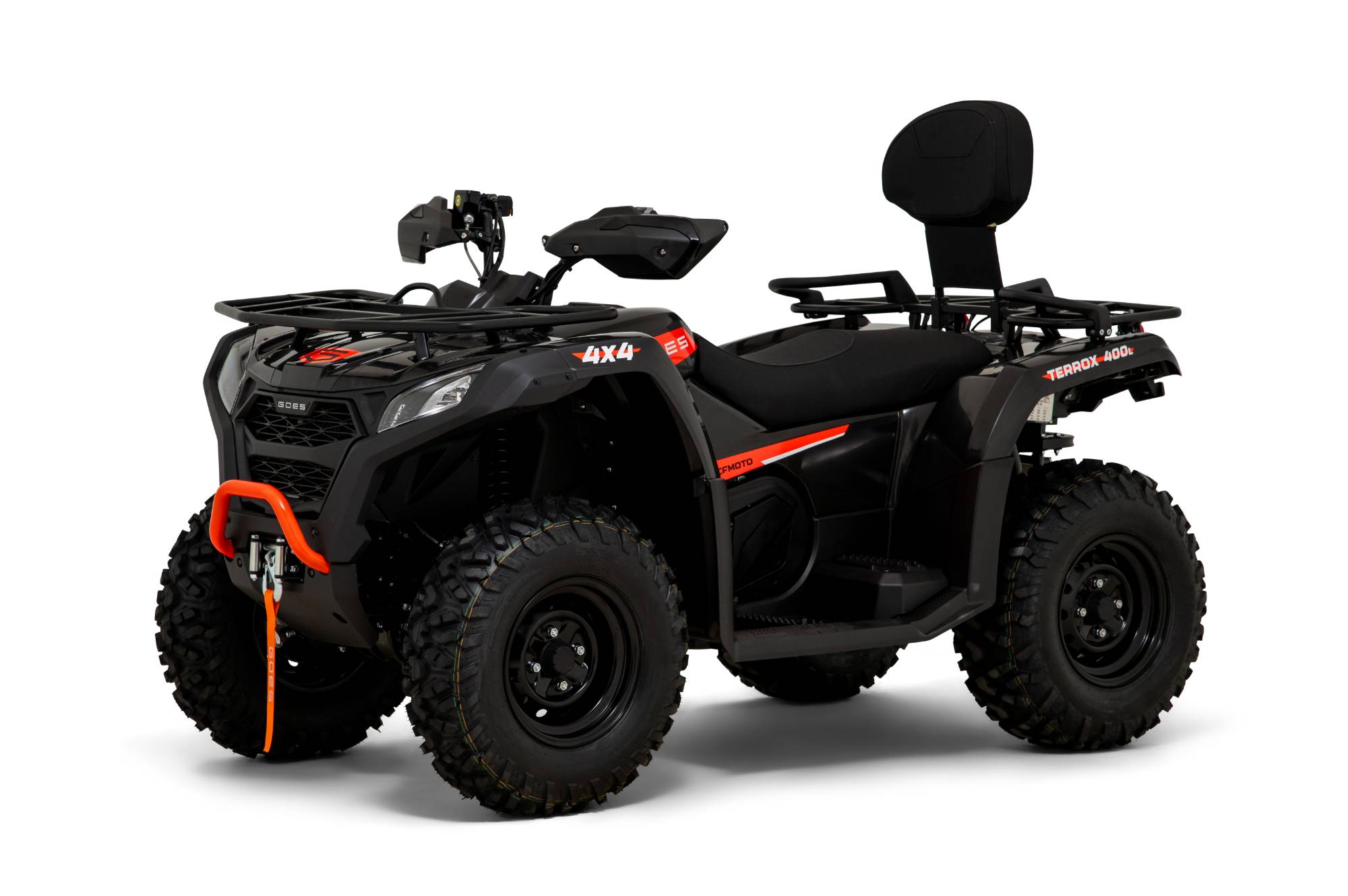 CFMOTO GOES Terrox 400 L ABS ATV Quad in Black Orange inkl. Zubehör