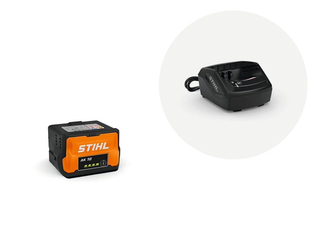 Stihl Starter Set mit Akku AK 10 und Ladegerät AL 101